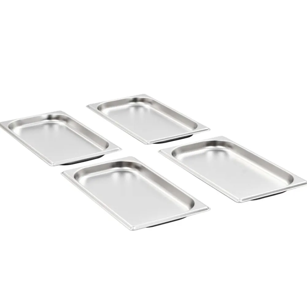 vidaXL Récipients Gastronorm 12 pcs GN 1/3 20 mm Acier inoxydable