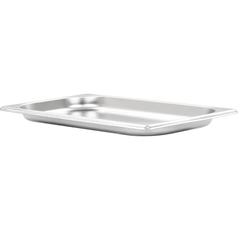 vidaXL Récipients Gastronorm 12 pcs GN 1/3 20 mm Acier inoxydable