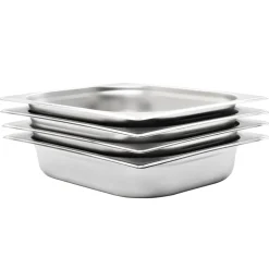 Arts De La Table & Arts Culinaires-vidaXL Récipients Gastronorm 4 pcs GN 1/2 65 mm Acier inoxydable