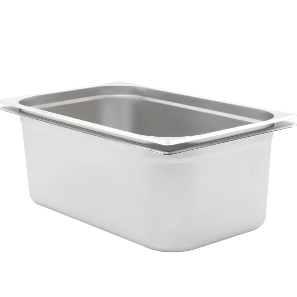 vidaXL Récipients Gastronorm 2 pcs GN 1/1 200 mm Acier inoxydable