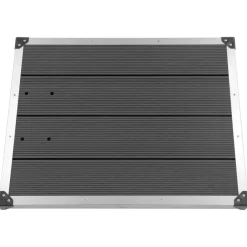 vidaXL Receveur de douche extérieur WPC Inox 80x62 cm