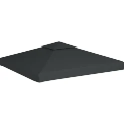 vidaXL Recouvrement de remplacement d'auvent 310 g/m² 3x3 m