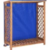 vidaXL Remise à bois de chauffage 105x38x115 cm Bois d'acacia solide