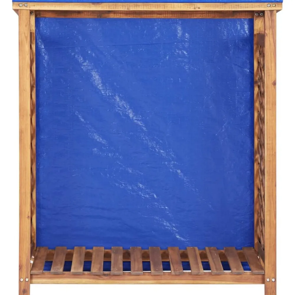 vidaXL Remise à bois de chauffage 105x38x115 cm Bois d'acacia solide