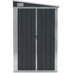 vidaXL Remise de jardin murale 118x100x178 cm Acier