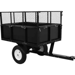 vidaXL Remorque basculante pour tondeuse de pelouse Charge de 300 kg