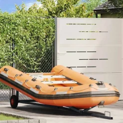 vidaXL Remorque de bateau Argenté 302 x 107 x 42 cm Acier