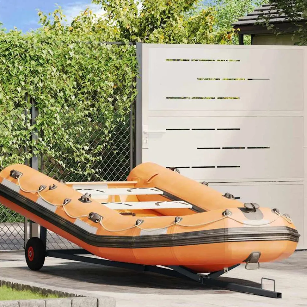 vidaXL Remorque de bateau Argenté 302 x 107 x 42 cm Acier