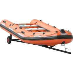 vidaXL Remorque de bateau Argenté 302 x 107 x 42 cm Acier