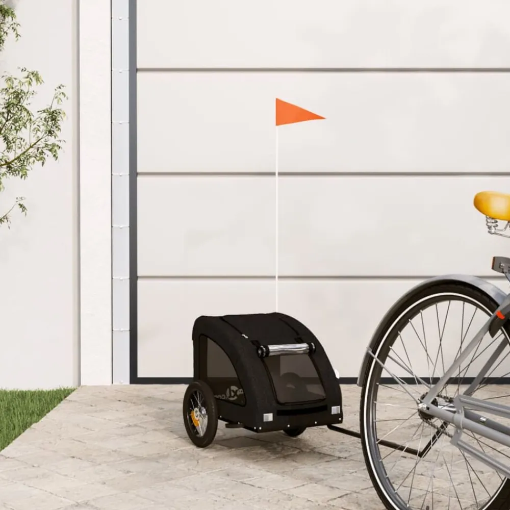 Articles Pour Animaux De Compagnie-vidaXL Remorque de vélo pour animaux de compagnie Noir