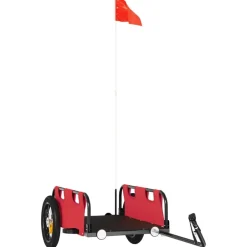 vidaXL Remorque de vélo tissu oxford et fer