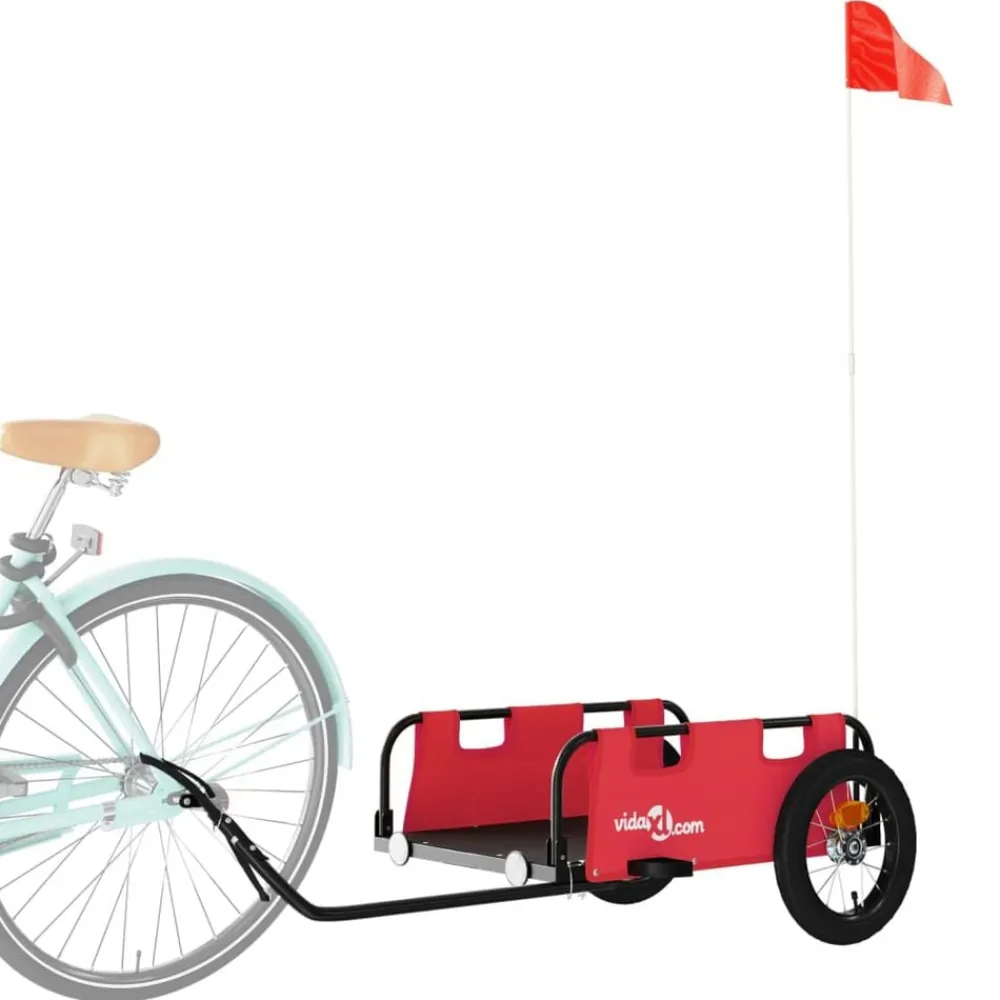 vidaXL Remorque de vélo tissu oxford et fer