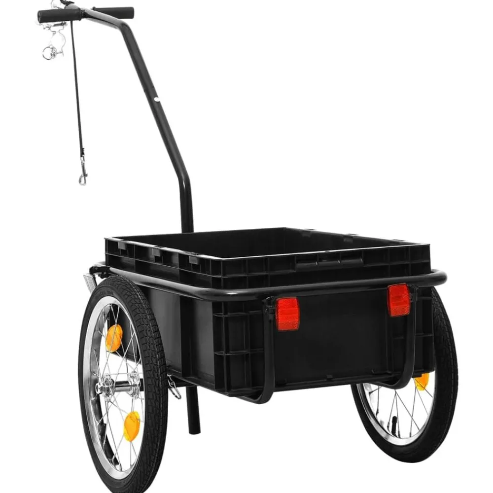 vidaXL Remorque de vélo/chariot à main 155x60x83 cm acier