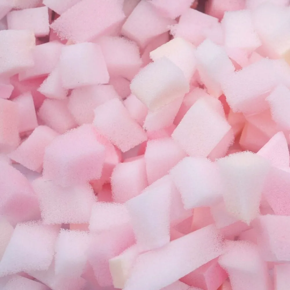 Arts & Loisirs-vidaXL Remplissage de mousse déchiqueté Rose 10 kg Polyuréthane