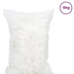vidaXL Remplissage en Fibre Blanc 18 kg Polyester