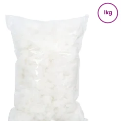 vidaXL Remplissage en Fibre Blanc 1 kg Polyester