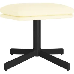 Poufs-vidaXL Repose-pied Crème 60x60x36 cm Similicuir Crème