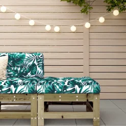 Mobilier De Jardin-vidaXL Repose-pied de jardin avec coussin bois de pin imprégné