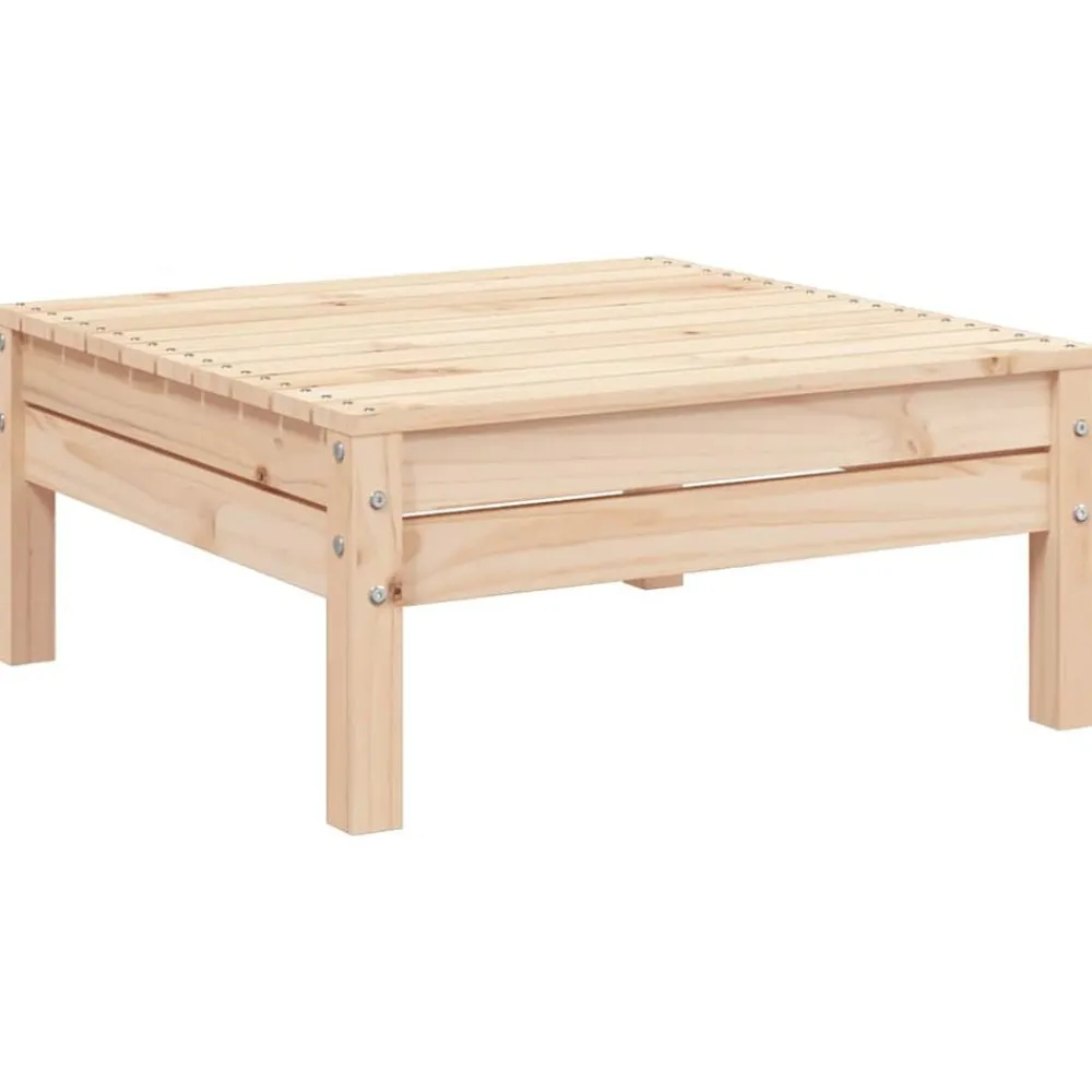 vidaXL Repose-pied de jardin bois de pin massif
