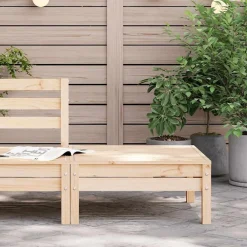 vidaXL Repose-pied de jardin bois de pin massif