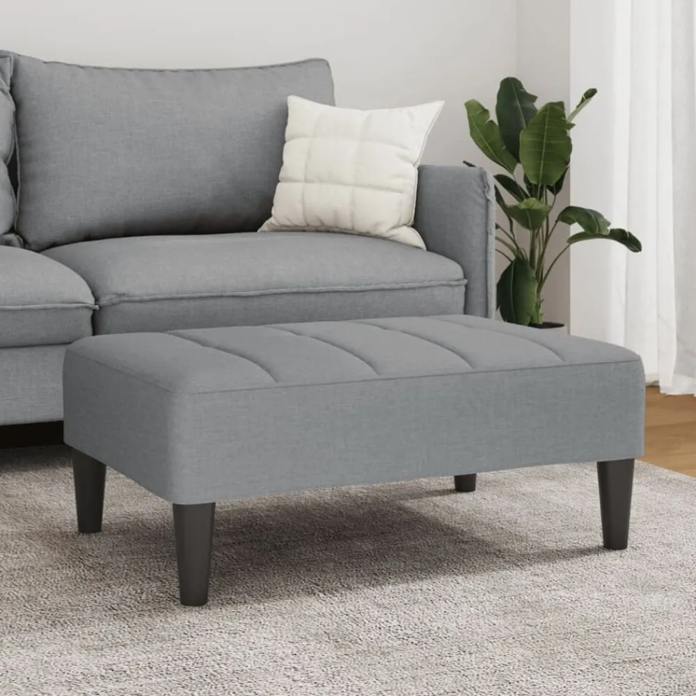 vidaXL Repose-pied 77x55x31 cm tissu