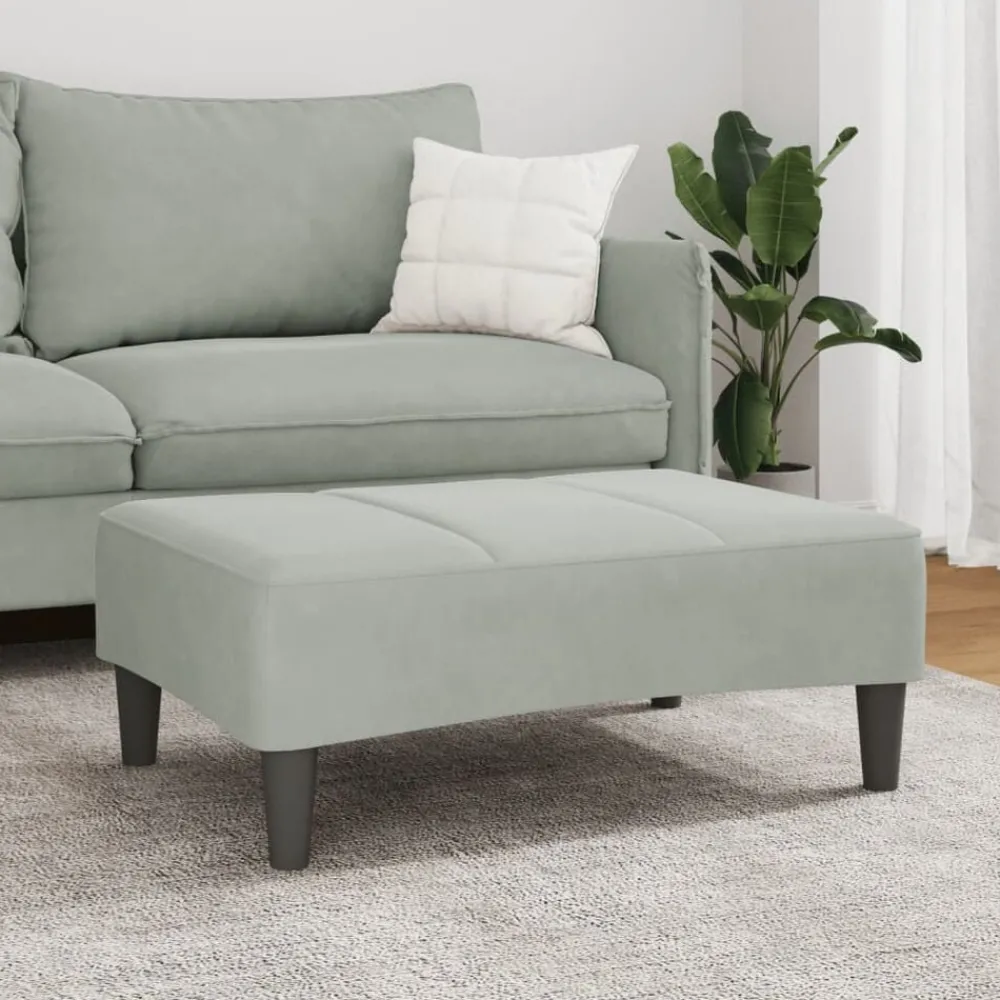 vidaXL Repose-pied 77x55x31 cm velours