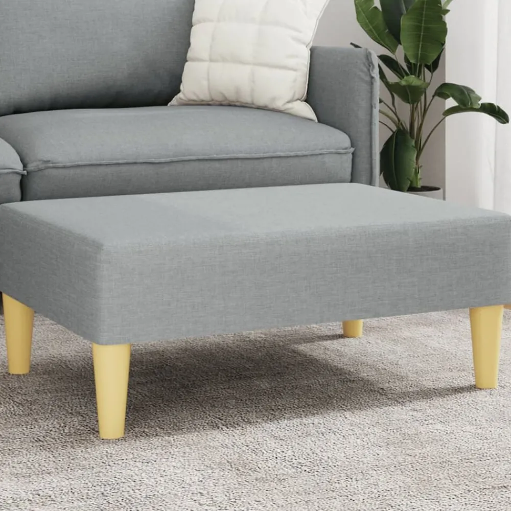 vidaXL Repose-pied 77x55x31 cm tissu