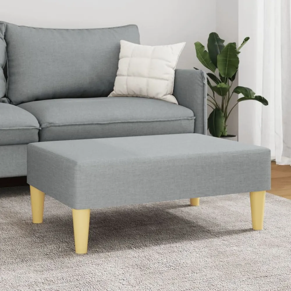 vidaXL Repose-pied 77x55x31 cm tissu