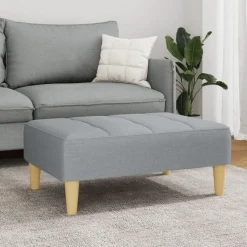 vidaXL Repose-pied 77x55x31 cm tissu