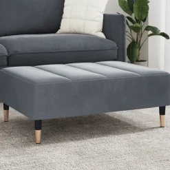 vidaXL Repose-pied 77x55x31 cm velours