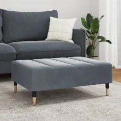 vidaXL Repose-pied 77x55x31 cm velours