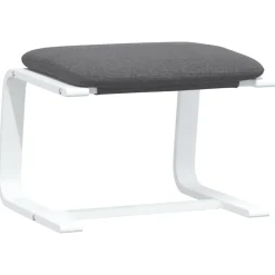 vidaXL Repose-pied Gris foncé 51x41x40 cm Tissu