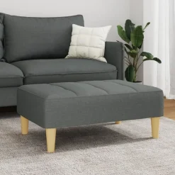 vidaXL Repose-pied 77x55x31 cm tissu