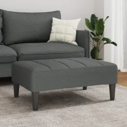 vidaXL Repose-pied 77x55x31 cm tissu