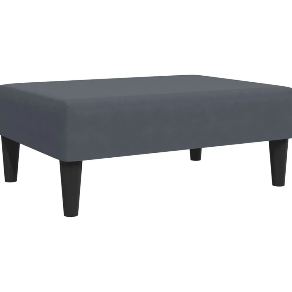 vidaXL Repose-pied 77x55x31 cm velours