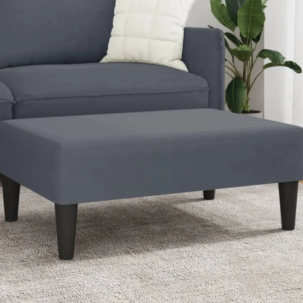 vidaXL Repose-pied 77x55x31 cm velours