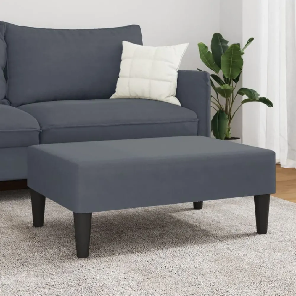 vidaXL Repose-pied 77x55x31 cm velours