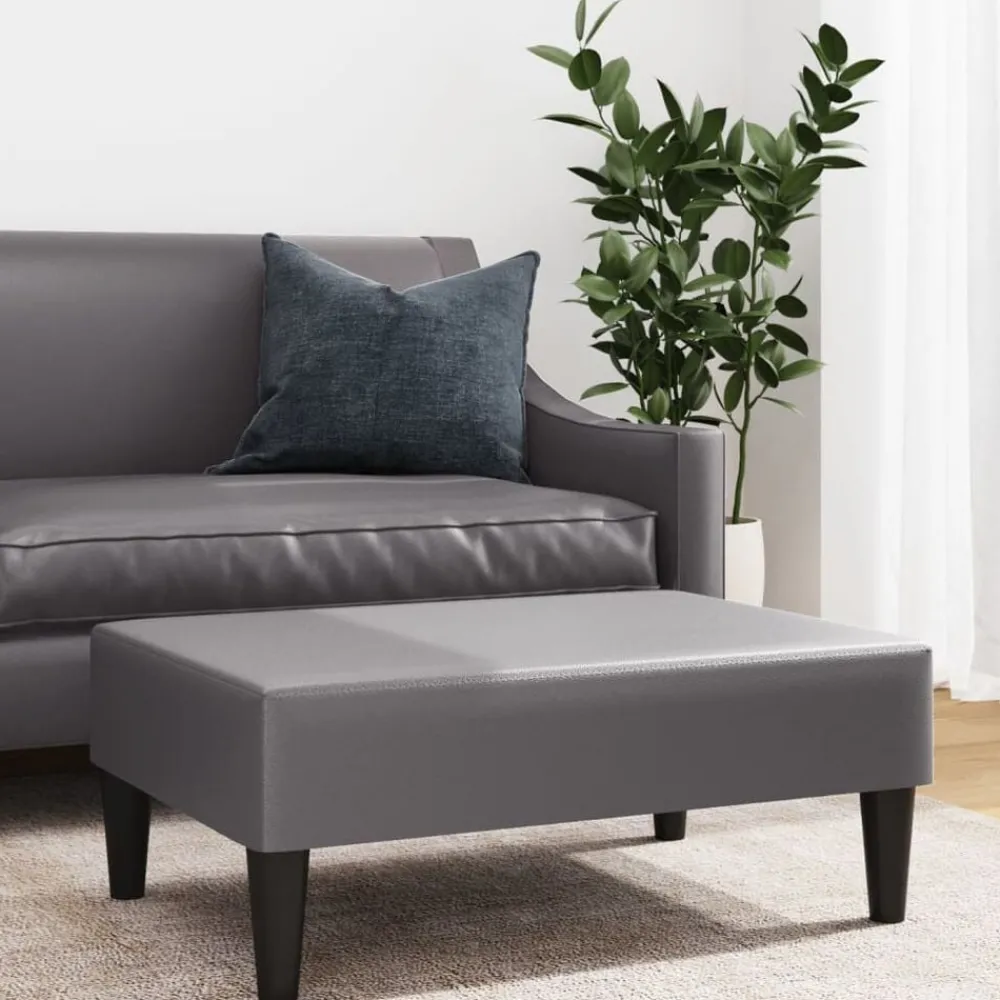 vidaXL Repose-pied 77x55x31 cm similicuir