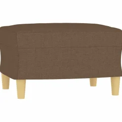 Poufs-vidaXL Repose-pied Marron 60x50x41 cm Tissu