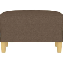 Poufs-vidaXL Repose-pied Marron 60x50x41 cm Tissu
