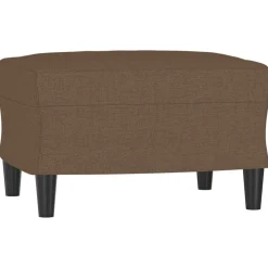 Poufs-vidaXL Repose-pied 60x50x41 cm Tissu Marron