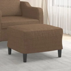 Poufs-vidaXL Repose-pied 60x50x41 cm Tissu Marron