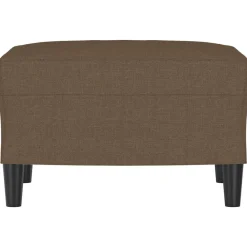 Poufs-vidaXL Repose-pied 60x50x41 cm Tissu Marron