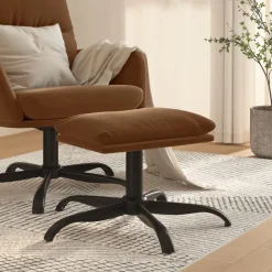vidaXL Repose-pied 60x60x36 cm Tissu microfibre
