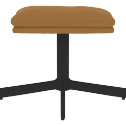 Poufs-vidaXL Repose-pied 60x60x36 cm Velours Marron