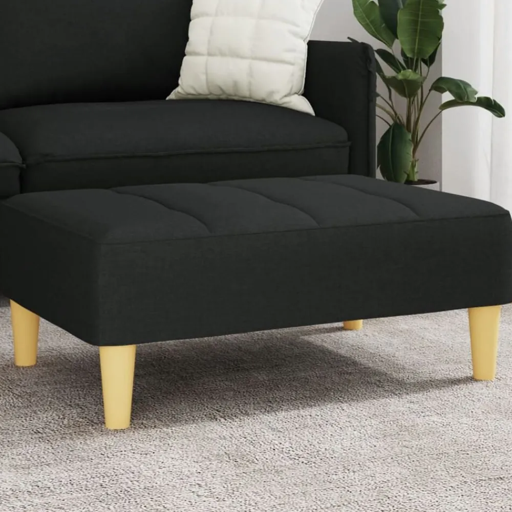 vidaXL Repose-pied 77x55x31 cm tissu