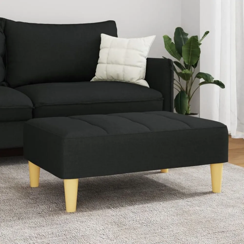vidaXL Repose-pied 77x55x31 cm tissu