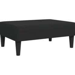 Poufs-vidaXL Repose-pied 77x55x31 cm velours Noir