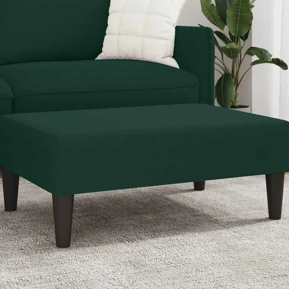 vidaXL Repose-pied 77x55x31 cm velours