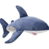 vidaXL Requin en peluche Bleu et blanc